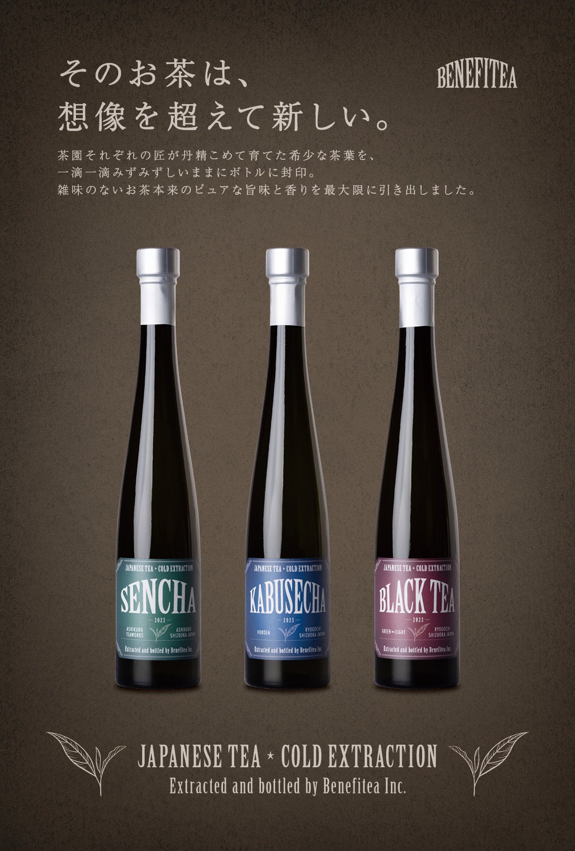 ボトルドティー：SENCHA：静岡市足久保産 煎茶：足久保ティー